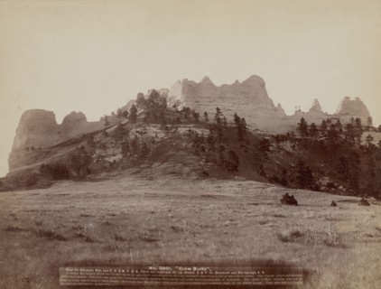 Crow Butte Near Ft Robinson, Neb and FE & MV RR -- In battle, the Indians drove the "Crows"..., 1891 Creator: John C. H. Grabill.