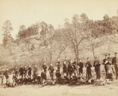 Company "C," 3rd US Infantry near Fort Meade, So Dak, 1890. Creator: John C. H. Grabill.