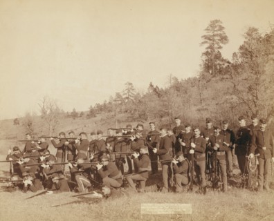 Company "C," 3rd US Infantry near Fort Meade, So Dak, 1890. Creator: John C. H. Grabill.
