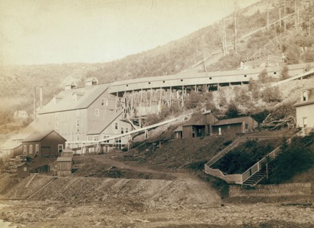 De Smet Gold Stamp Mill, Central City, Dak, 1888. Creator: John C. H. Grabill.