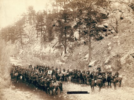 Near Fort Meade "I" troop, 8th Cavalry, 1889. Creator: John C. H. Grabill.