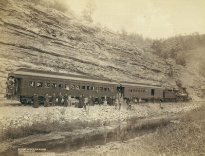 On the B[urlington] and M[issouri River] R'y near "Hot Springs, SD", 1891. Creator: John C. H. Grabill.