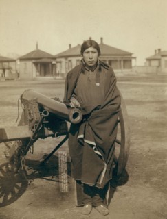 Tasunka, Ota (alias Plenty Horse[s]), the slayer of Lieut Casey, near Pine Ridge, SD, 1891. Creator: John C. H. Grabill.