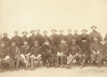 The fighting 7th officers, 1891. Creator: John C. H. Grabill.