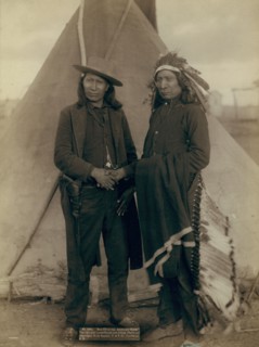 Red Cloud and American Horse The two most noted chiefs now living, 1891.  Creator: John C. H. Grabill.