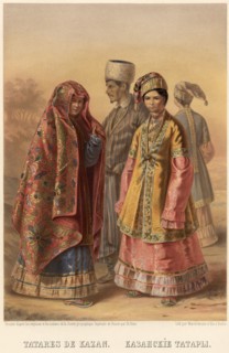 Kazan Tatars, 1862. Creator: Karlis Huns.