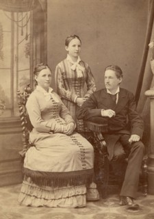 Parents of D. N. Mamonov with his sister, 1870-1879. Creator: DN Mamonov.