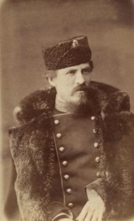 Portrait of a Russian army officer, end of 19th century. Creator: PA Milevskii.