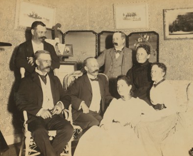 A social gathering, Dom Smith, Vladivostok, Russia, 1899. Creator: Frederick S. Pray.