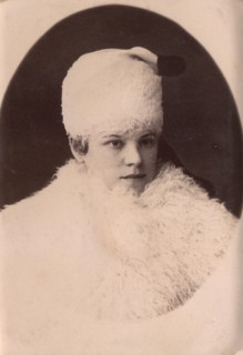 Young woman in winter clothes, late 19th cent - early 20th cent. Creator: Unknown.