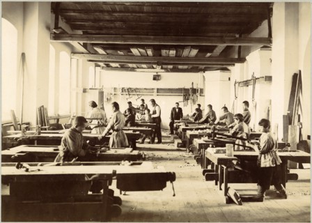 Ground floor of the main building. Locksmith's shop, 1898. Creator: Unknown.