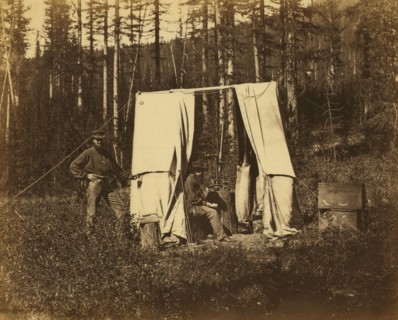 Observatory tent, N A [ie, North American] Boundary Commission, 1861. Creator: Unknown.