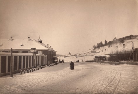 Alexandrofski central prison about sixty versts from Irkutsk, 1886. Creator: Unknown.