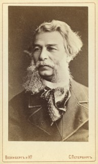 Dmitri i Vasilevich Grigorovich, head-and-shoulders portrait, facing left, between 1880 and 1886. Creator: Unknown.