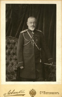 Petr Semenovich Vannovskii, full-length portrait, standing, facing front, between 1870 and 1890. Creator: Unknown.