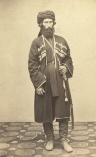 Full-length portrait of Transcaucasian man, standing, facing front, between 1870 and 1886. Creator: Unknown.