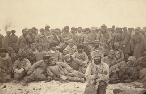 A group of hard-labor convicts (common criminals) in Siberia, between 1885 and 1886. Creator: Unknown.