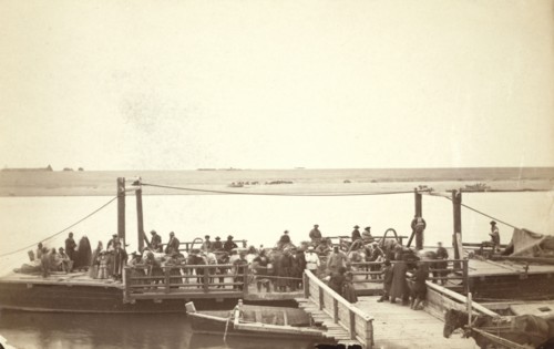 The Ferry at Semapolatinsk [ie, Seme i], between 1885 and 1886. Creator: Unknown.