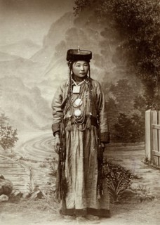 Buryat girl from the Aginsk Duma, 1895-1939. Creator: L Veniukov.