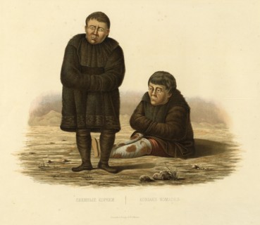 Reindeer-Herding Koryaks, 1856. Creator: Ivan Dem'ianovich Bulychev.