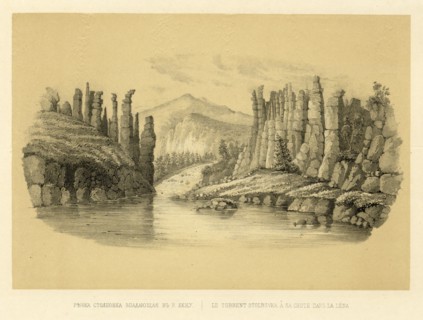 The Stolbovka Flowing into the Lena River, 1856. Creator: Ivan Dem'ianovich Bulychev.