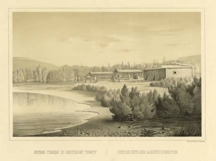 Summer Station on the Route to Okhotsk, 1856. Creator: Ivan Dem'ianovich Bulychev.