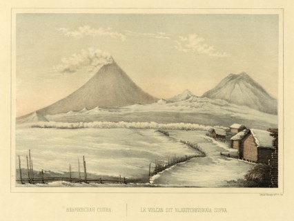 Klyuchevskoi  Volcano, 1856. Creator: Ivan Dem'ianovich Bulychev.