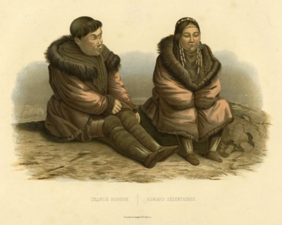 Sedentary Koryaks, 1856. Creator: Ivan Dem'ianovich Bulychev.