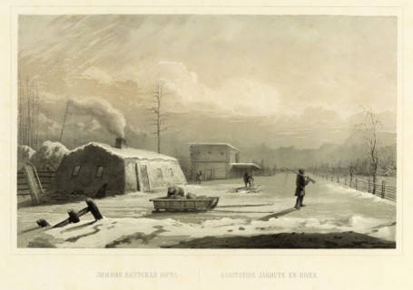 Yakut Winter Yurt, 1856. Creator: Ivan Dem'ianovich Bulychev.