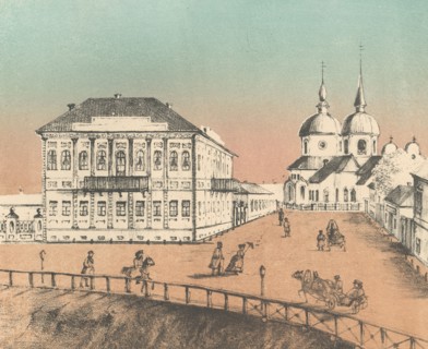 Governor's Apartment and the Church of the Annunciation, 1871. Creators: M Kolosov, J Rogulin.