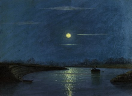Confluence of the Tura and Tobol Rivers. Mouth of the Tury River, 1880-1897. Creator: Pavel Mikhailovich Kosharov.
