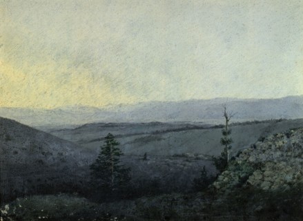View From the Armankoi Mountain to the South-East Kuraiskaya Heights Altai, 1880-1897. Creator: Pavel Mikhailovich Kosharov.