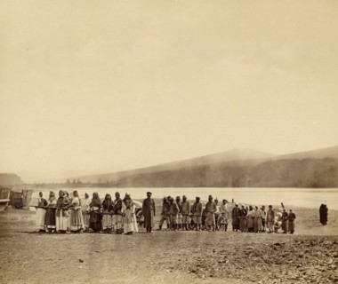 Transporting Cargo from Barges to Prison Storage Facilities, 1891. Creator: Aleksei Kuznetsov.