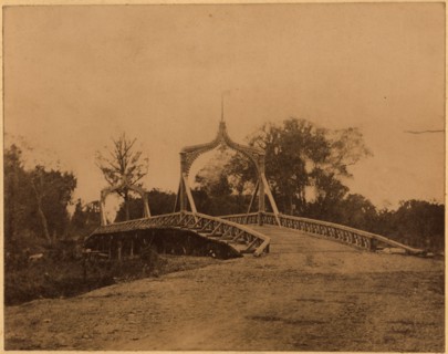 A Bridge over the Tym River near the Settlement of Rykovsk, 1880-1899. Creator: Innokenty Ignatievich Pavlovsky.