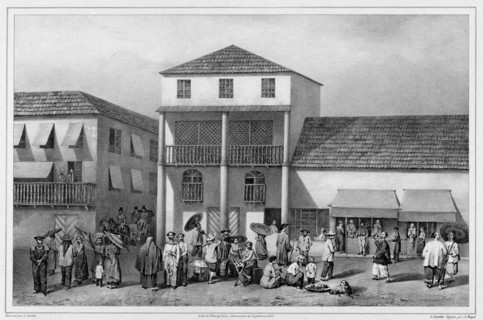 Road in Manila, Capital of Luzon Island, Philippine Islands, 19th century. Creators: Alexander Postels, Adolphe Jean-Baptiste Bayot, Louis Julien Jacottet.
