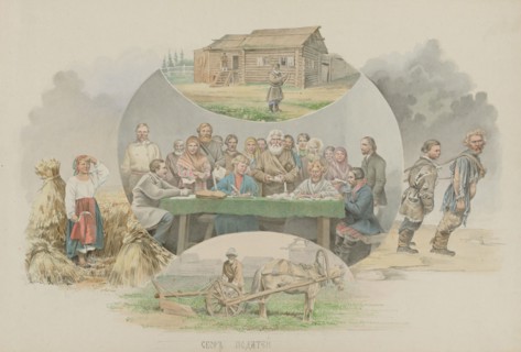 Tax collection, 1862-1887. Creator: Mikhail Znamensky.