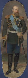 Portrait of Alexander III, 1880-1889. Creator: Mikhail Znamensky.