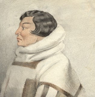 Portrait of a northerner, 2nd half of 19th century. Creator: Mikhail Znamensky.