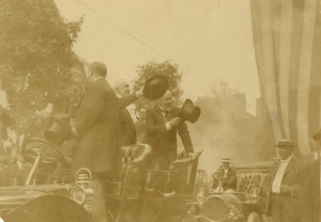 Russians leaving Portsmouth, 1905. Creator: Nathan Lazarnick.
