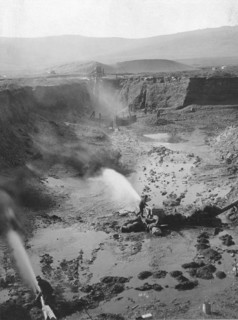 Hydraulic gold mining, between c1900 and 1923. Creator: Unknown.