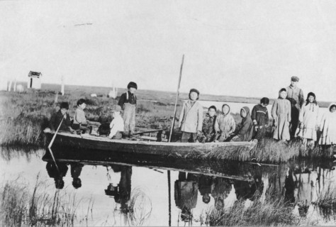 Scene at Moravian Mission Station on the Kuskokwim River, between c1900 and c1930. Creator: Unknown.