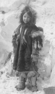 Girl in a parka, between c1900 and c1930. Creator: Unknown.