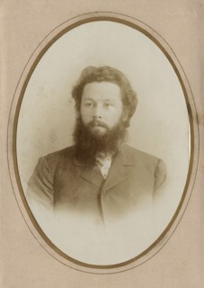 Young Bearded Man in a Civilian Suit, 1902. Creator: A. Artem'eva.