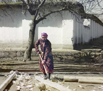 Carpenter, Samarkand, between 1905 and 1915. Creator: Sergey Mikhaylovich Prokudin-Gorsky.