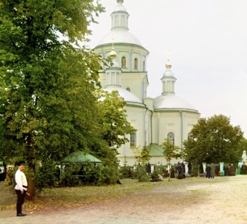 Trinity Cathedral of the Holy Trinity Monastery, Belgorod, between 1905 and 1915. Creator: Sergey Mikhaylovich Prokudin-Gorsky.
