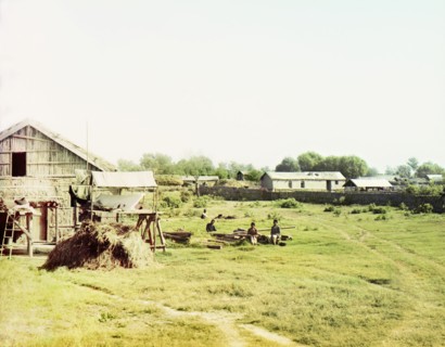 Village of Saatly, Mugan steppe, between 1905 and 1915. Creator: Sergey Mikhaylovich Prokudin-Gorsky.