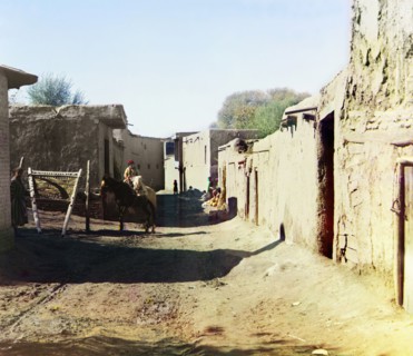 Street in old Samarkand, between 1905 and 1915. Creator: Sergey Mikhaylovich Prokudin-Gorsky.
