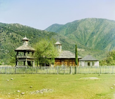 Church in Koldakhvary, eight versts from Gagra, between 1905 and 1915. Creator: Sergey Mikhaylovich Prokudin-Gorsky.