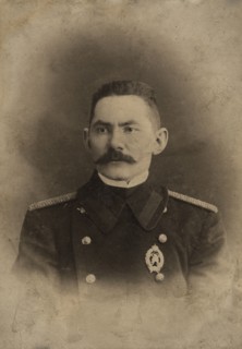 Brigade Commander Vladimir Nikolaevich Vodoleev in a Firefighter's Uniform, early 20th century. Creator: Unknown.