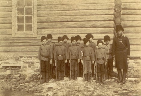 Children's Formation, 1909. Creator: Nikolai Georgievich Katanaev.